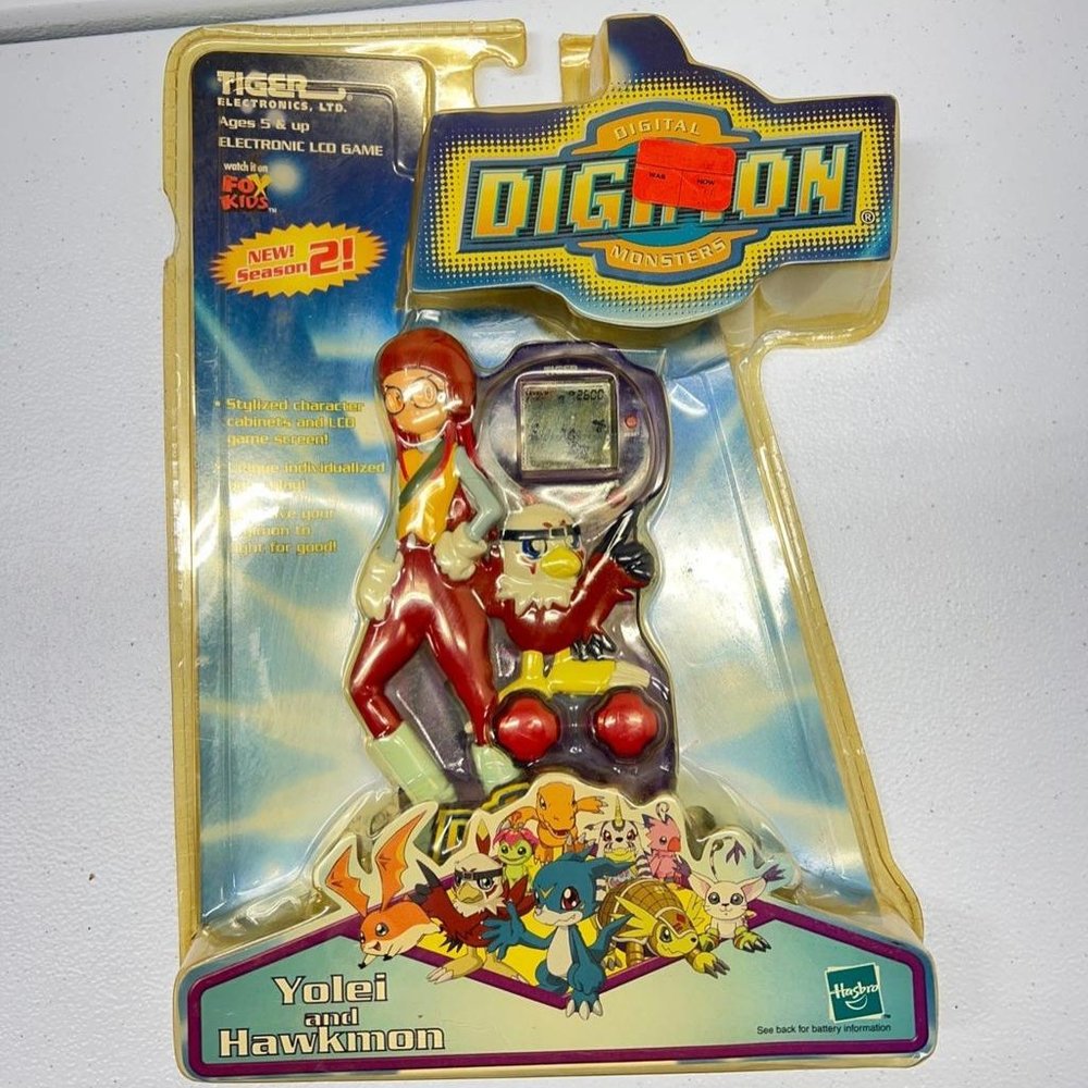 Digimon LCD game by Tiger, Yolei and Hawkmon New in Package